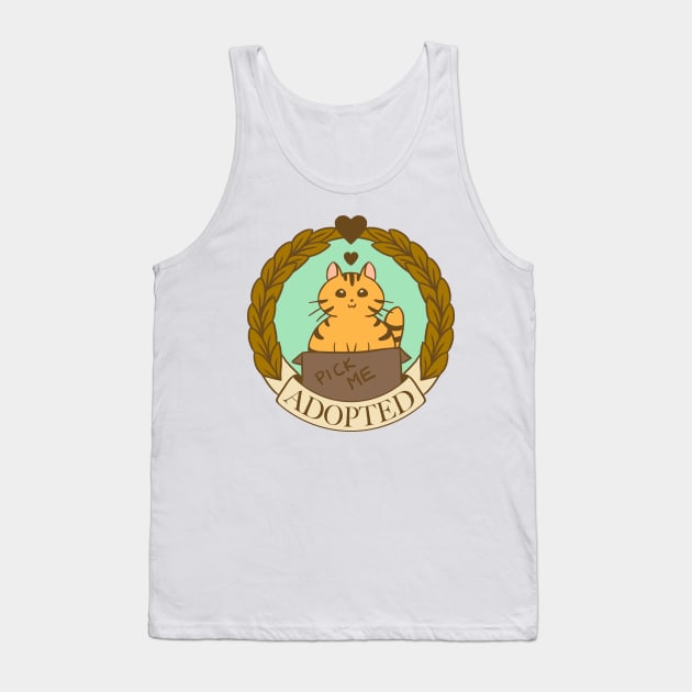 Adopted Cat Tank Top by aimeekitty